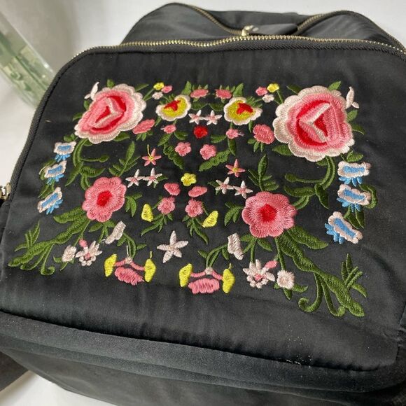 Kiss me Couture Satiny Embroidered Backpack Large - Picture 4 of 8